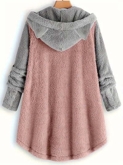 Weiche Fleece-Winterjacke für Frauen