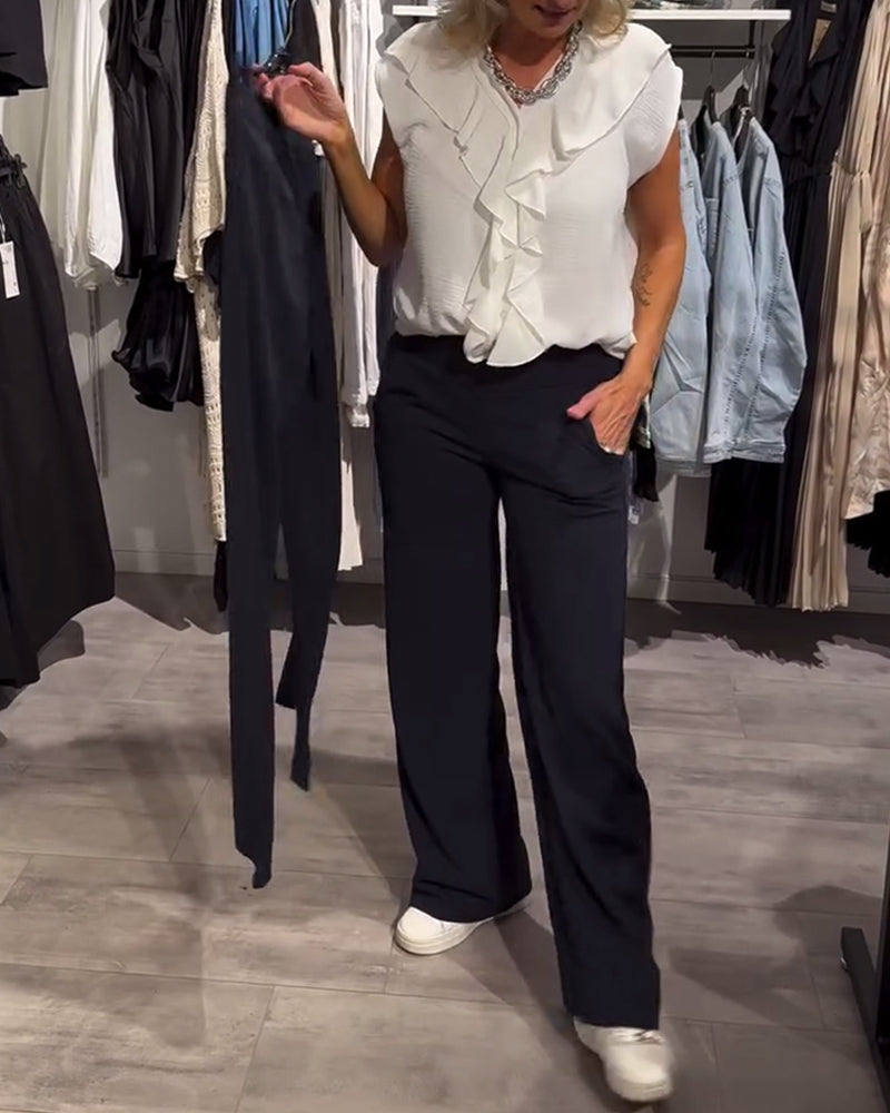 Hose modisch lässig einfarbig