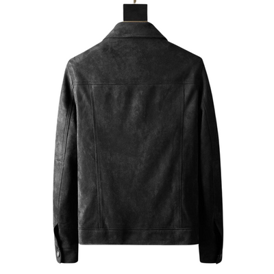 Männliche Suede Winterjacke für Männer