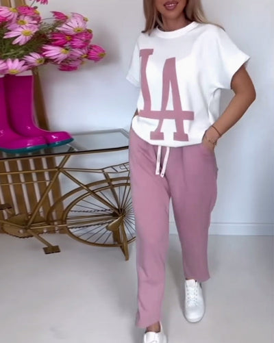 Setze Casual Letter Print Sports