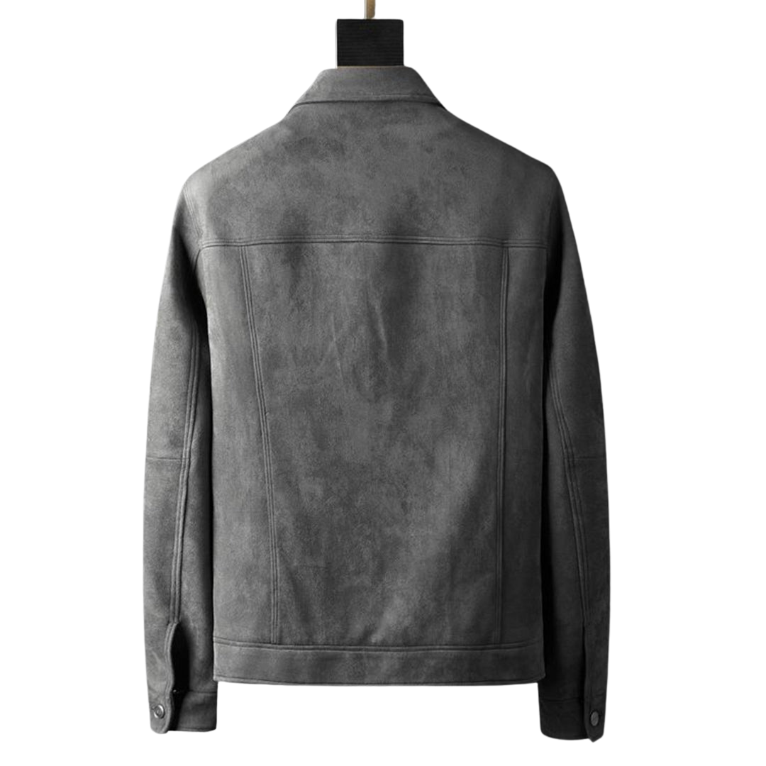 Männliche Suede Winterjacke für Männer