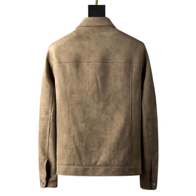 Männliche Suede Winterjacke für Männer