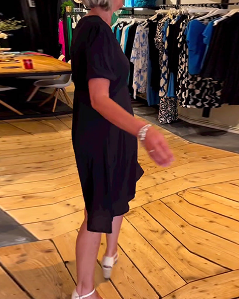 Kleid V-Ausschnitt Taille