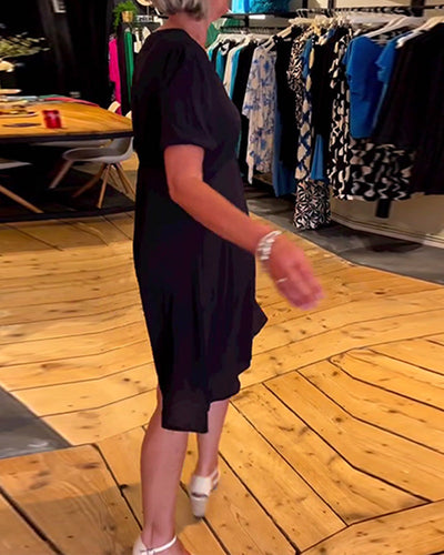 Kleid V-Ausschnitt Taille