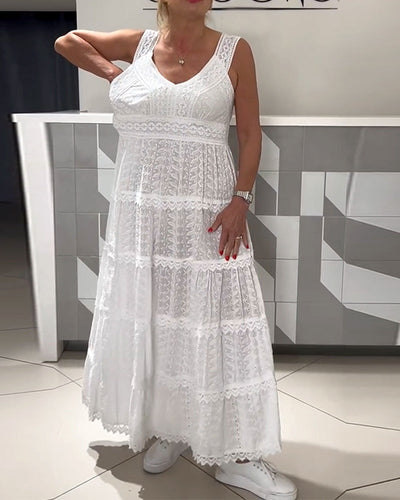 Kleid französisch einfarbig ärmellos