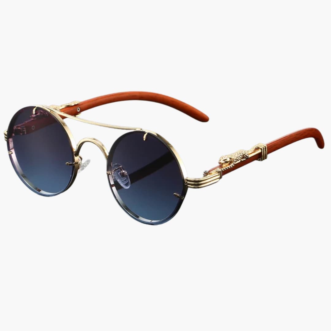 Damen Sonnenbrille mit Rundgläsern und UV-Schutz für alle Jahreszeiten