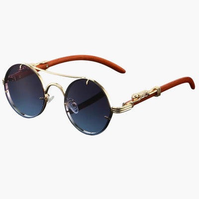 Damen Sonnenbrille mit Rundgläsern und UV-Schutz für alle Jahreszeiten