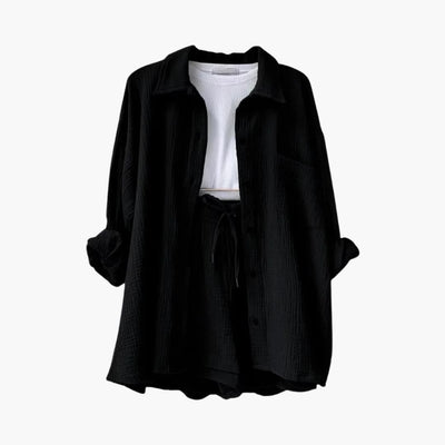 Zweiteiliges Set mit Shorts für Damen - lässiger Sommerlook