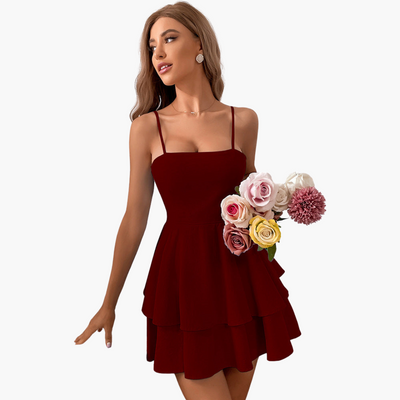 Summer Mini Dress für Frauen - Spaghetti Straps & Flowy Fit