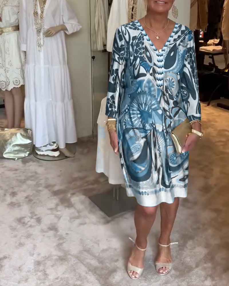 Marianne - Kleid mit Vintage-Druck