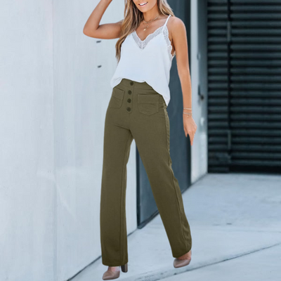 UNNA - ELASTISCHE FREIZEITHOSE MIT HOHEM BUND