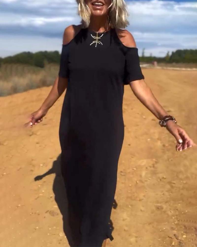 Kleid Mode Casual Trägerlos Schlank