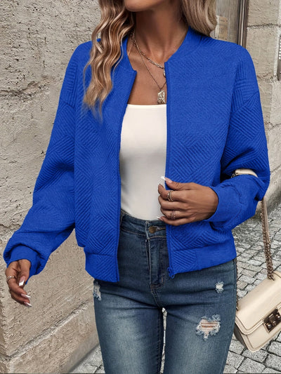 Jemma – Langärmelige Jacke Mit Reißverschluss