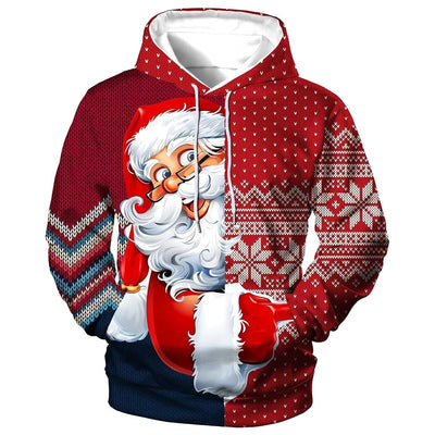 Weihnachtspullover mit Kapuze für Männer