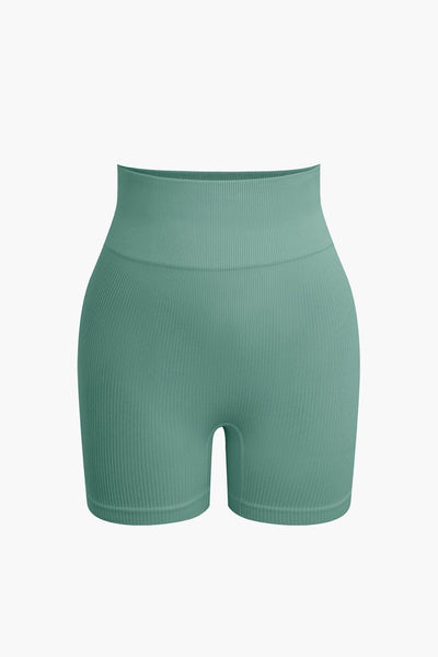 Elaine | Nahtloses Sport-Set mit Crop-Top & Yoga-Shorts