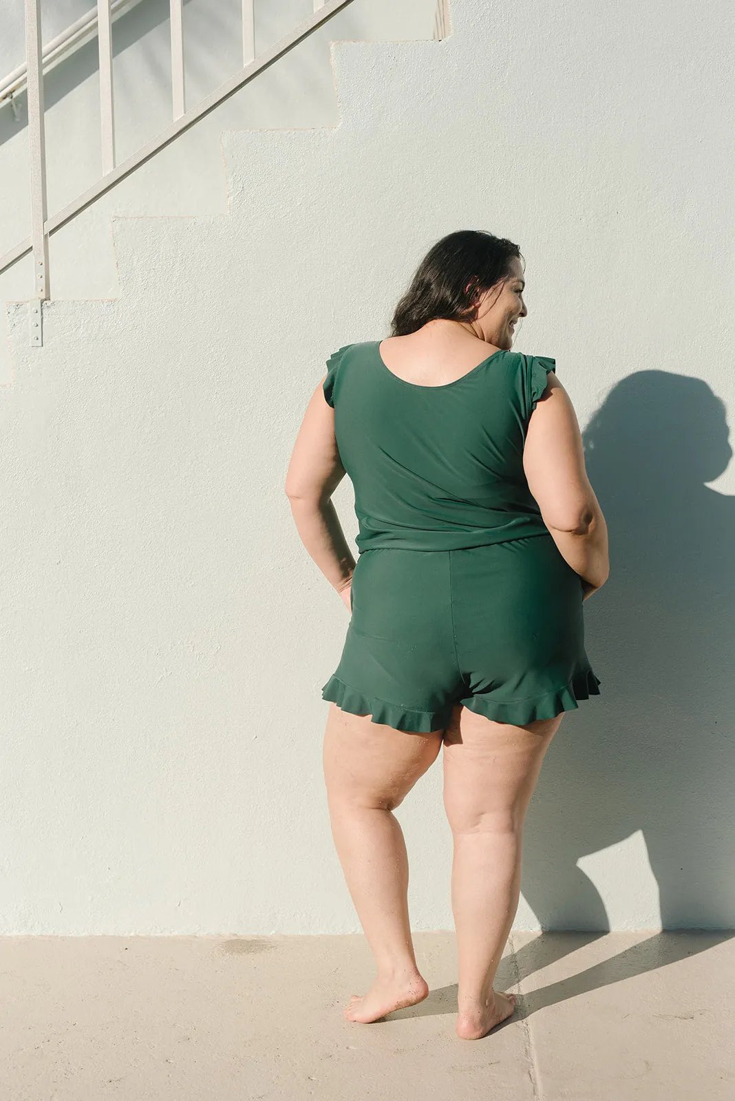 Agnieszka – Badeanzug mit Rüschen und Bruststütze