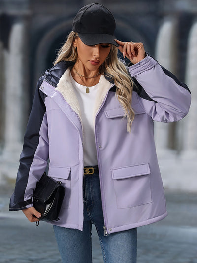 Windschutzjacke mit Kapuze für Damen