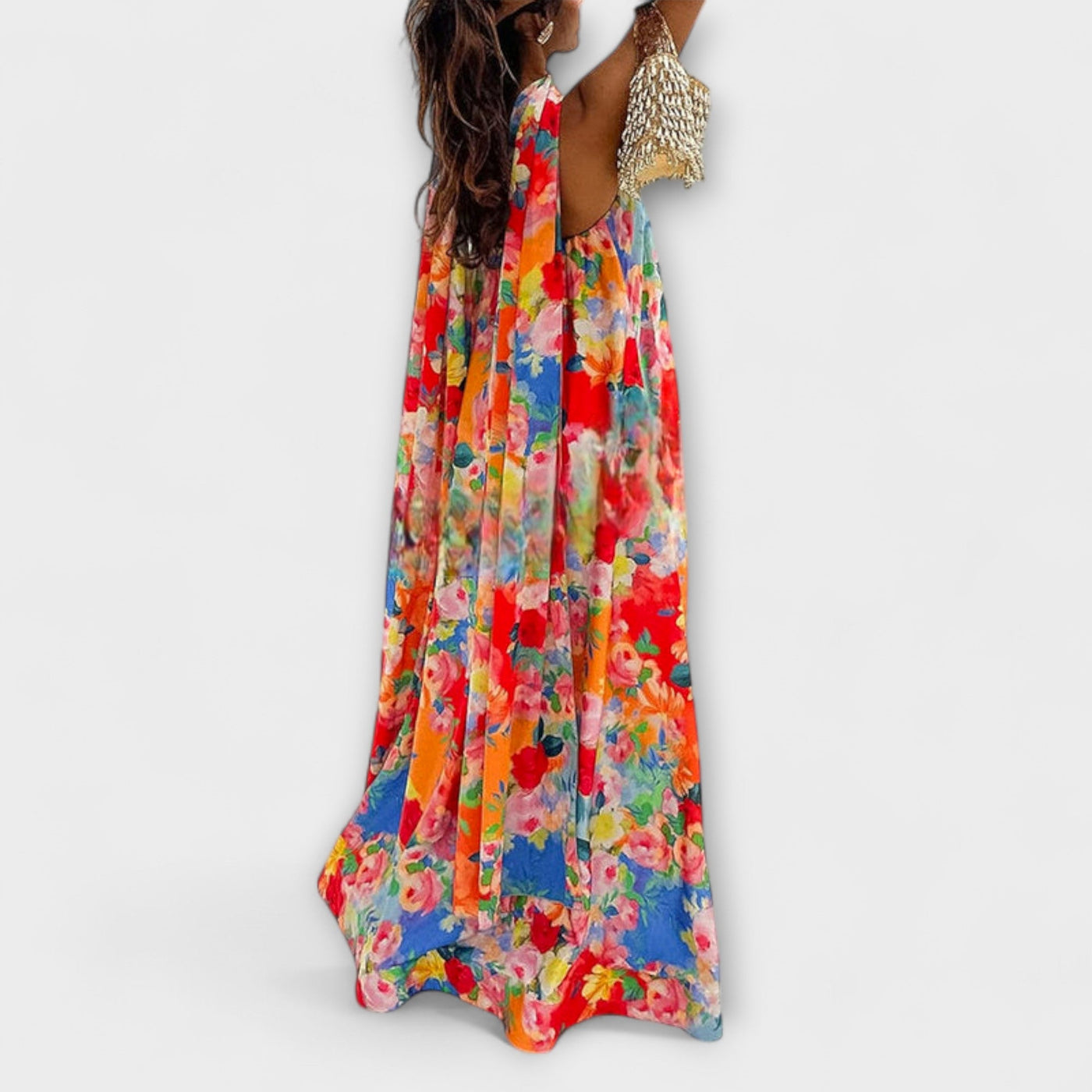 Harlow Off-Shoulder Floral Maxi Dress