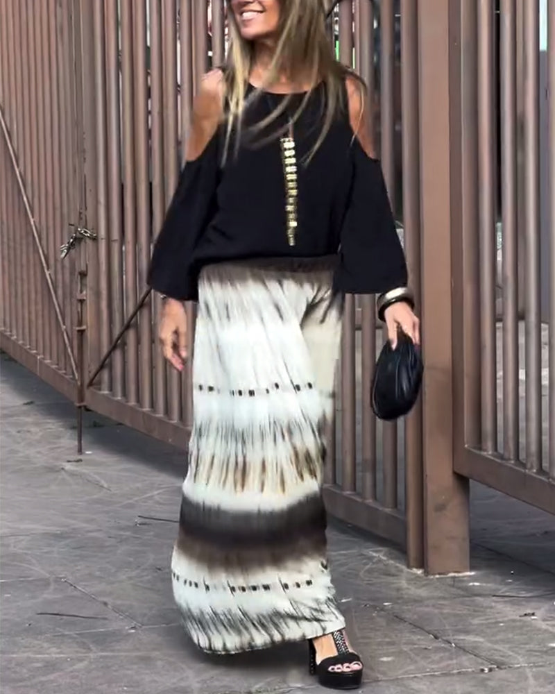 Bluse modisch und sexy schulterfrei