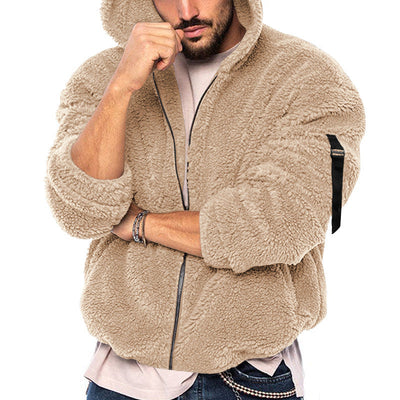 Plüsch-Winterjacke für Männer