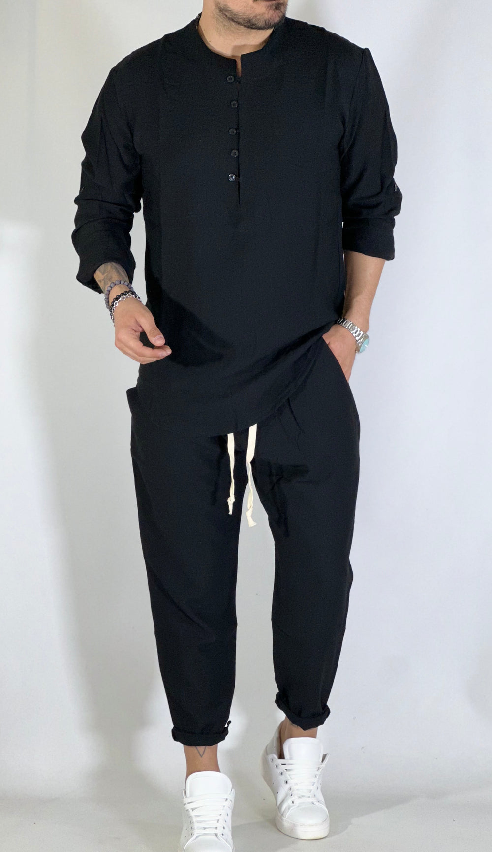 ADEMARO – HEMD UND HOSENSET IM JAPANISCHEN STIL