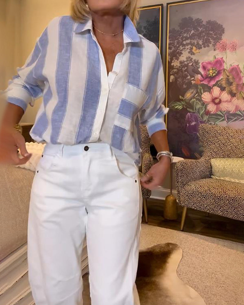 Shirt V-Ausschnitt Stilvoll Bedruckt