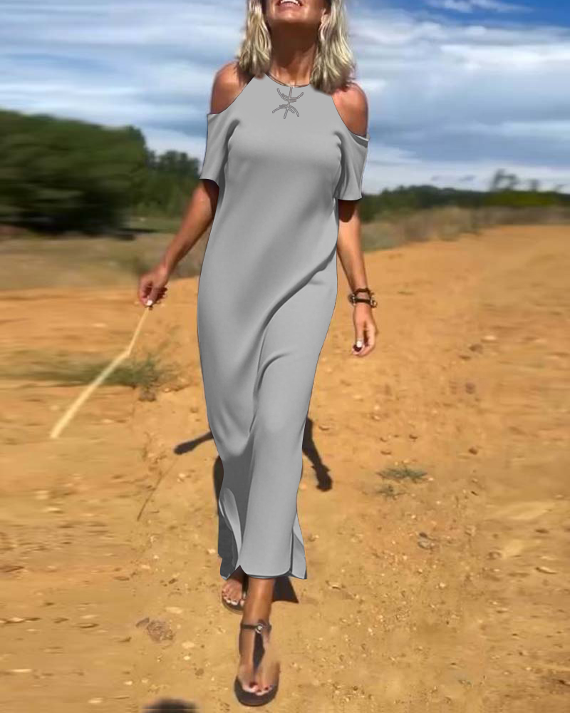 Kleid Mode Casual Trägerlos Schlank