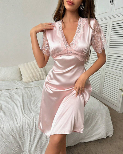 Nachthemd Sexy Spitze gepolstert