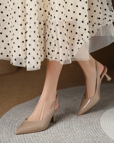 Heidi-Mode | Einfarbige, Temperamentvolle High Heels mit Spitzer Zehenpartie