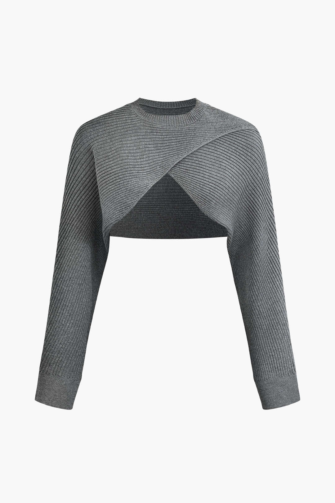 Anastasia | Zweiteiler-Set mit Cutout-Pullover & gerafftem Kleid