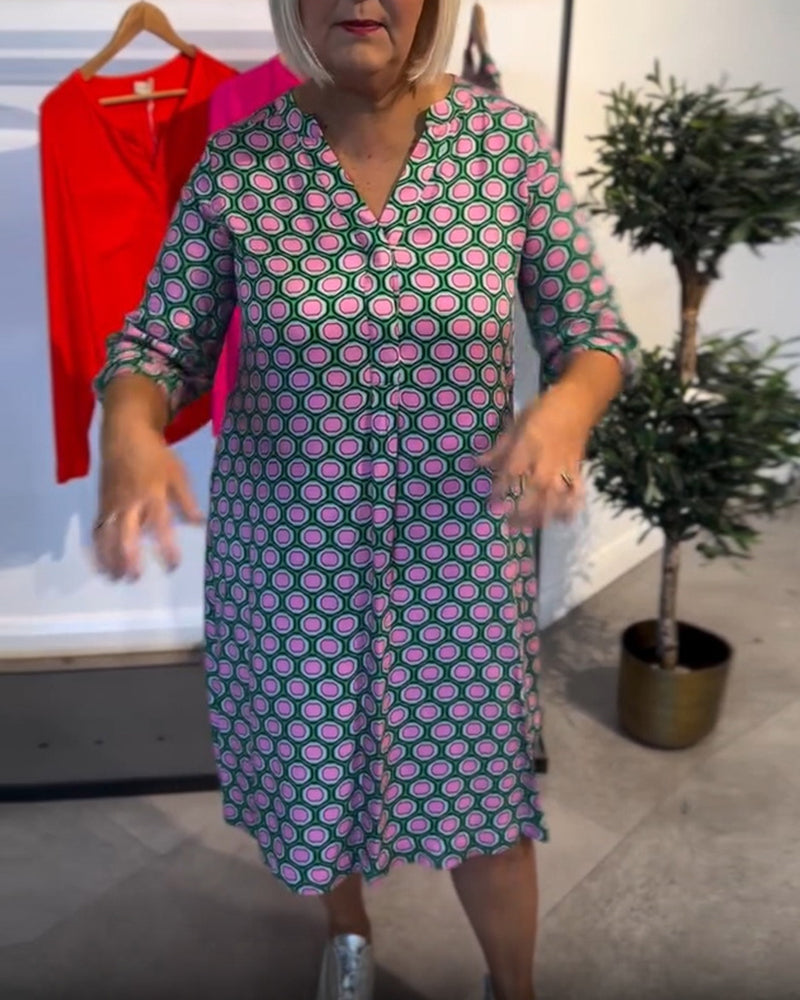 Kleid Mode lässig Kurzarm