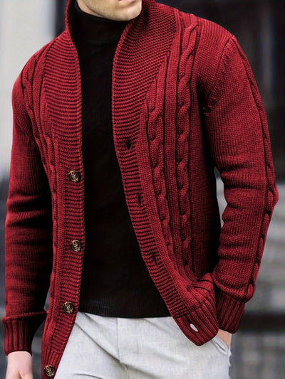 Lässiger Winter- Strickjacke für Männer