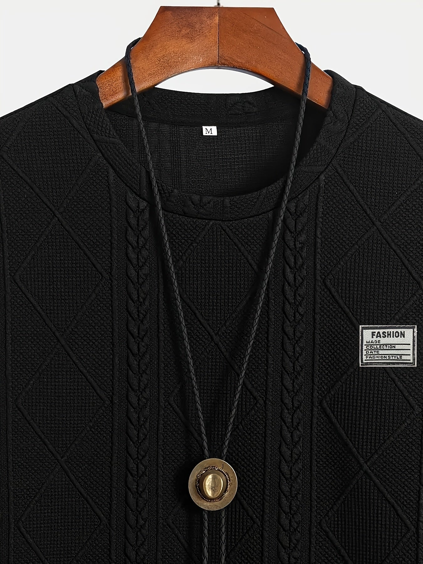 Lyman – Langarm Kapuzenpullover Mit Geometrischem Muster