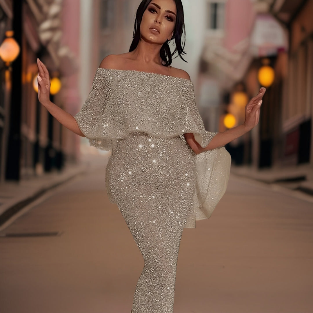 Umwerfendes Schulterfreies Kleid für Damen