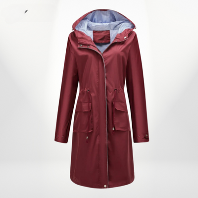 Damen Trenchcoat mit Kapuze | Wasserdicht