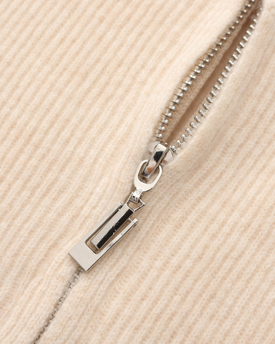 Wesley | Rippenstrick Reißverschluss Kaschmir Strickjacke für Männer