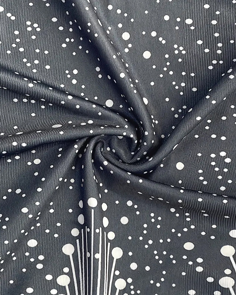 Kleid Ärmellos V-Ausschnitt Bedruckt