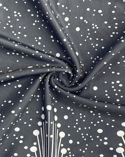 Kleid Ärmellos V-Ausschnitt Bedruckt