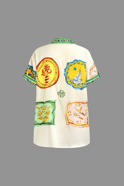 Denise | Elegantes Zweiteiler-Set mit Print-Design