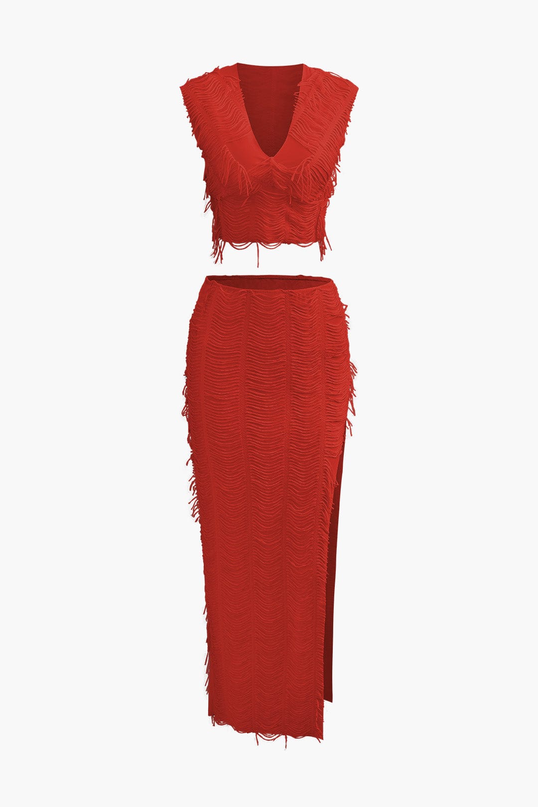 Charlene | Fransen-Zweiteiler mit Top & Rock