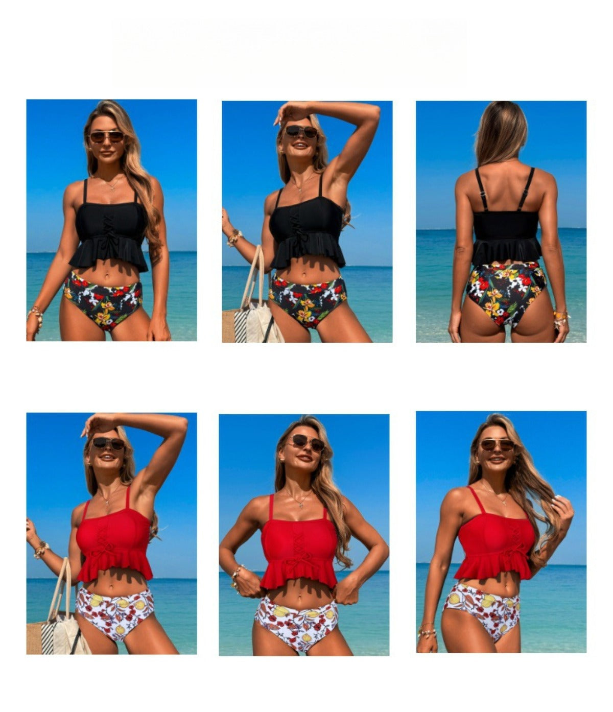 Heidi Mode | Enger konservativer Split-Badeanzug