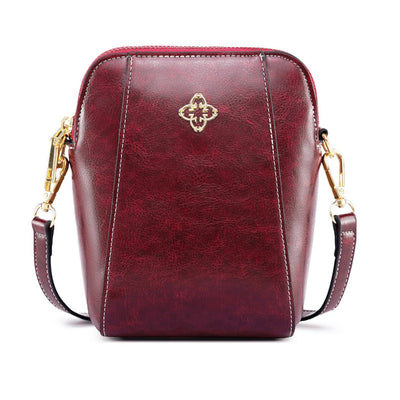 Heidi Mode | Vintage Öl Wachs Leder diagonal span Tasche