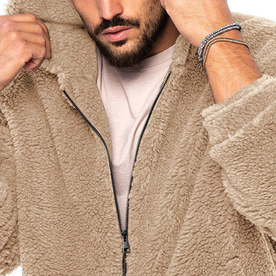 Plüsch-Winterjacke für Männer