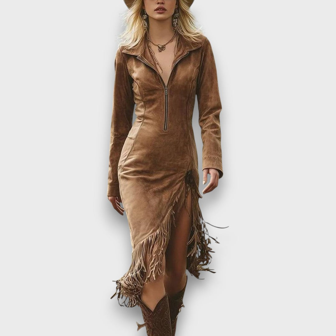 Malvera – Midi-Kleid im Western-Stil