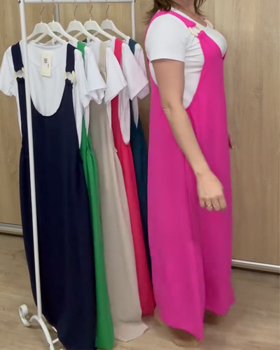 Set mit T-Shirt und Latzhose