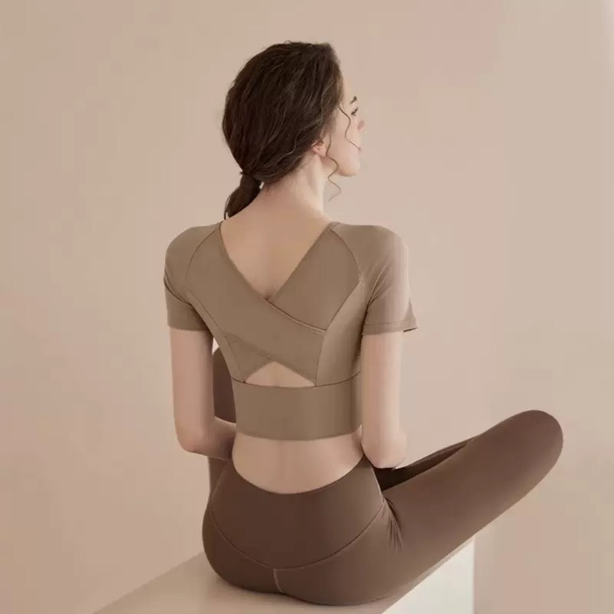 Heidi Mode | Cross Back Running Kurze Ärmel