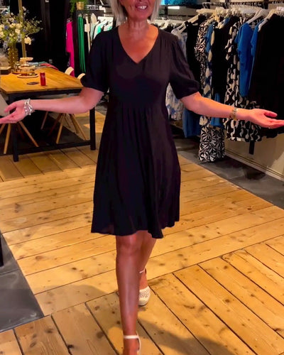 Kleid V-Ausschnitt Taille