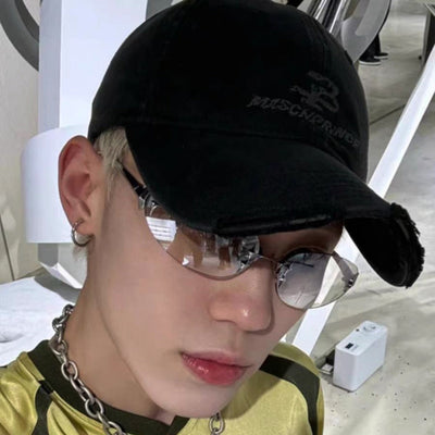 Heidi Mode | Star Rahmenlose Futuristische Sonnenbrille