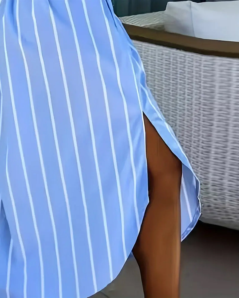 Kleid Gestreift Mode Straße