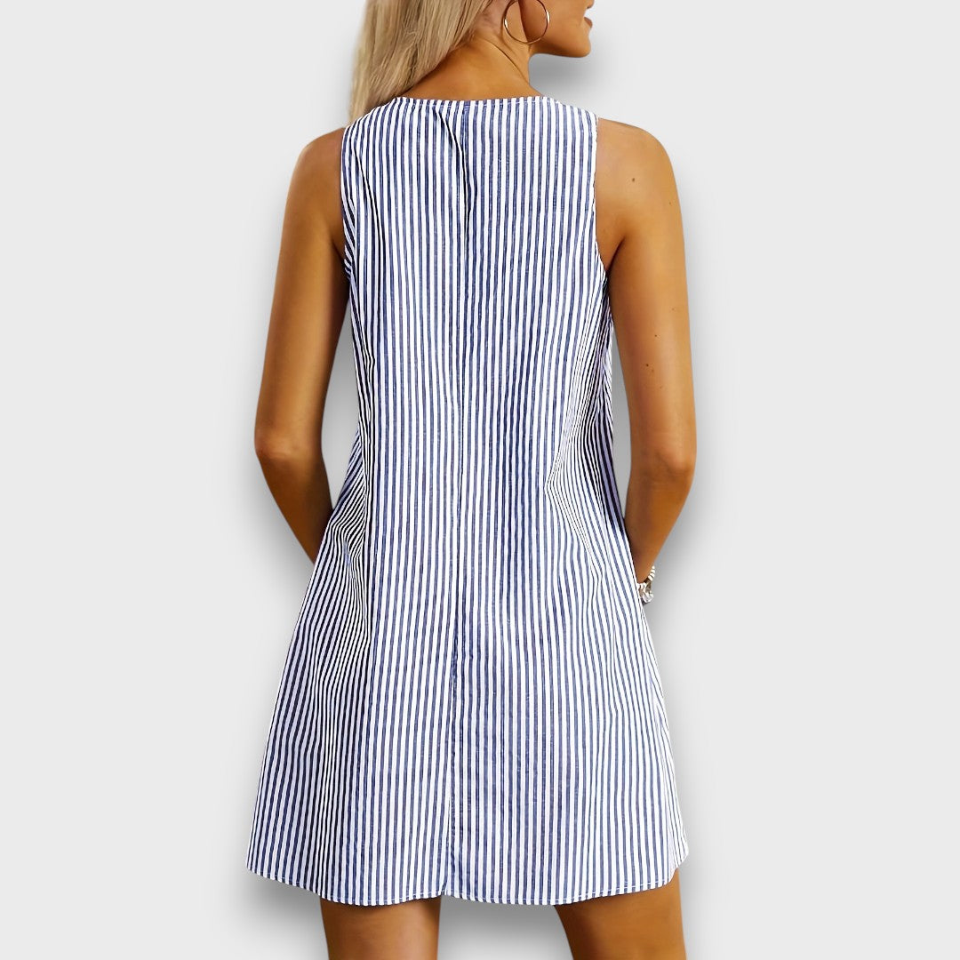 Mariva – Gestreiftes Sommerkleid mit Taschen